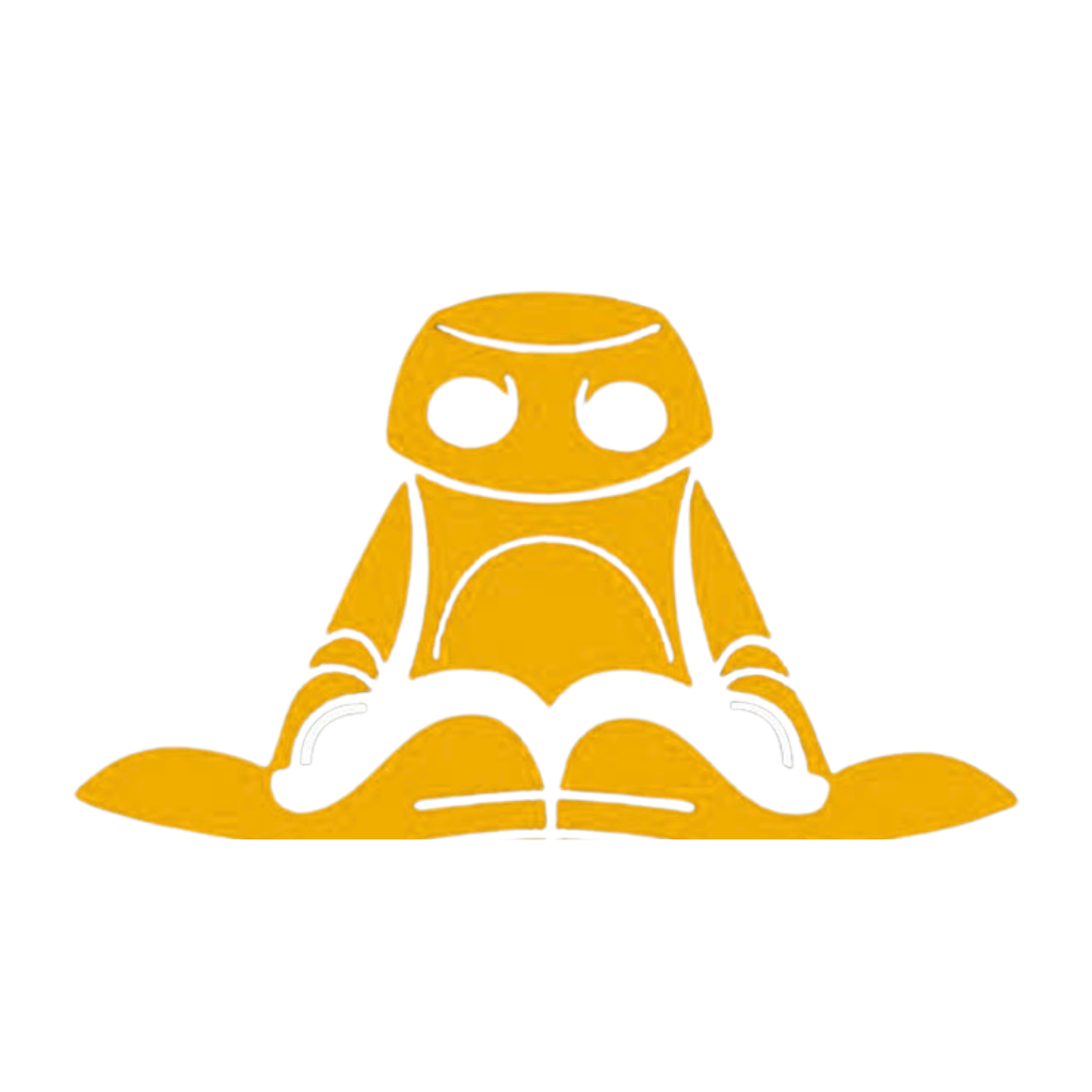 Ícone do Aurum: robô dourado organizando finanças